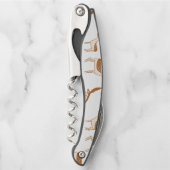 かわいいベビー鹿と家族 ソムリエナイフ (正面)