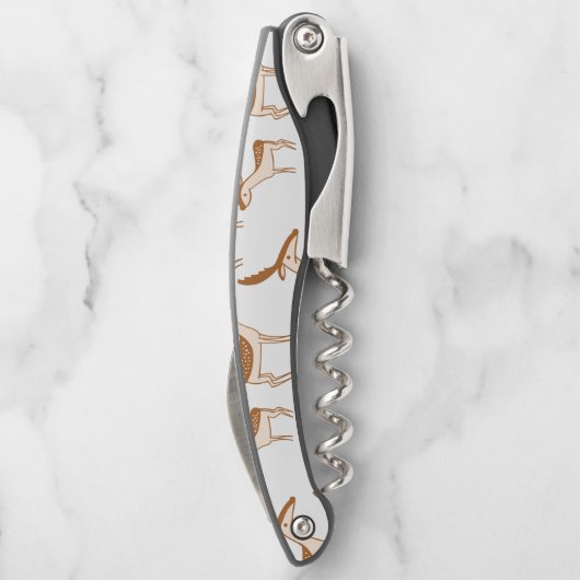 かわいいベビー鹿と家族 ソムリエナイフ (裏面)