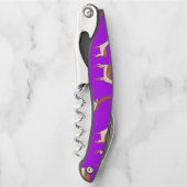 かわいいベビー鹿と家族 ソムリエナイフ (正面)