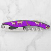 かわいいベビー鹿と家族 ソムリエナイフ (正面)