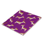 かわいいベビー鹿と家族 タイル (側面)