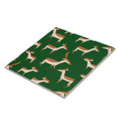 かわいいベビー鹿と家族 タイル (側面)