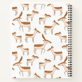 かわいいベビー鹿と家族 ノートブック (裏面)