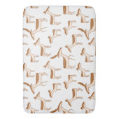 かわいいベビー鹿と家族 バスマット (正面縦)