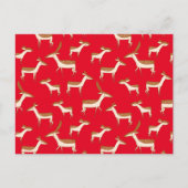 かわいいベビー鹿と家族 ポストカード (正面)