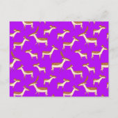 かわいいベビー鹿と家族 ポストカード (正面)