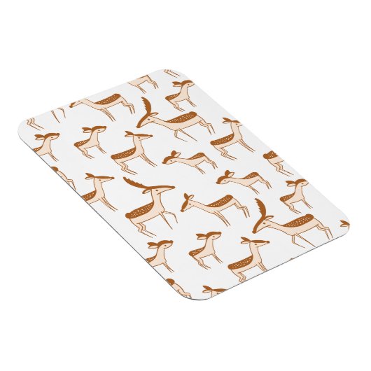 かわいいベビー鹿と家族 マグネット (右側)