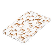 かわいいベビー鹿と家族 マグネット (左側)