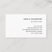 かわいいベビー鹿と〔雄ジカの〕枝角と花 名刺 (裏面)