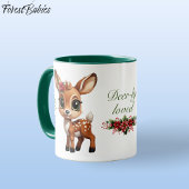 かわいいベビー鹿、子鹿、シカ🦌 🎄鹿に愛される マグカップ