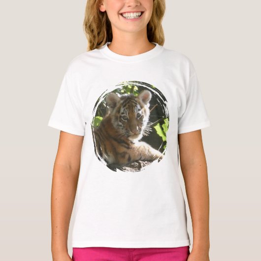 かわいいベビー+タイガー キッズTシャツ Tシャツ (正面)