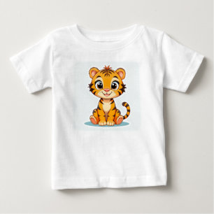 🐯 かわいいベビー トラのキャラクター🐯 ベビーTシャツ