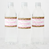 かわいいベビー&マムギラフェベビーシャワーパーティー ペットボトルラベル (ボトル)