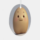 かわいいベビー メタルオーナメント (正面右)