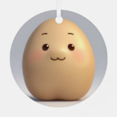 かわいいベビー メタルオーナメント (裏面)