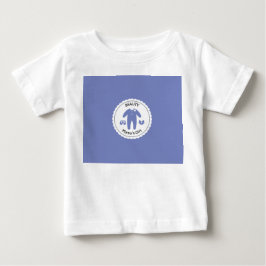 かわいいベビー 白 トドラーTシャツ ベビーTシャツ