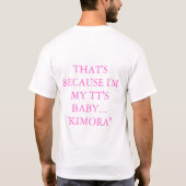 かわいいベビー Tシャツ (裏面)