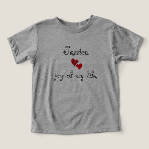 かわいいベビーTシャツ – 編集可能な名前と文字