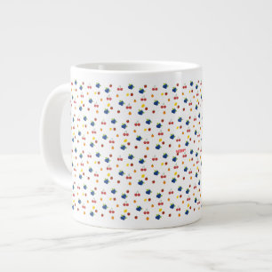 かわいいベリーといちごの模様のキャンディージャー ジャンボコーヒーマグカップ