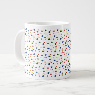 かわいいベリーといちごの模様のキャンディージャー ジャンボコーヒーマグカップ