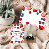 かわいいベリーの誕生日パーティー、最初の誕生日ベリー 招待状