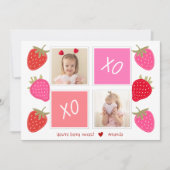 かわいいベリースイートキッズフォトバレンタインデー シーズンカード (正面)