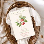 かわいいベリースイートコケットベビーシャワー 招待状