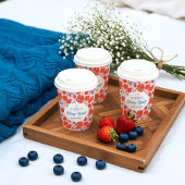 かわいいベリースイートストロベリーブルーベリーベビーシャワー 紙コップ