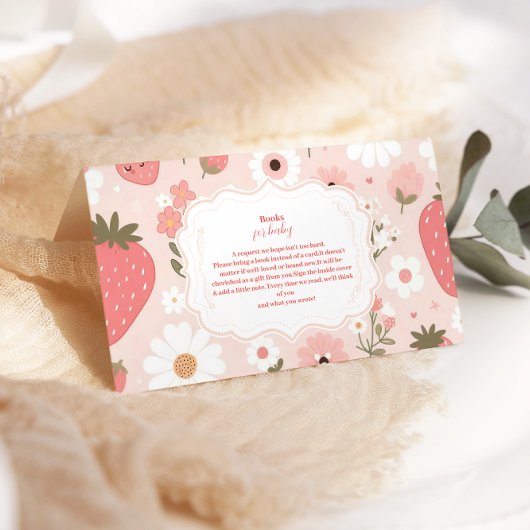 かわいいベリースイートピンクコケットベビー エンクロージャーカード