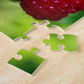 かわいいベリーフォトラズベリー黒い果実 ジグソーパズル (側面)