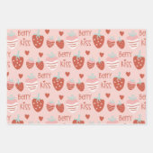 かわいいベリーラブ ラッピングペーパーシート (正面)