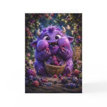 かわいいベリー泥棒のモンスター ファンタジーな森の芸術