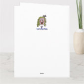 かわいいベルサイユ漫画のハッピーバースデーカード カード (裏面)