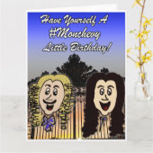 かわいいベルサイユ漫画ハッピーバースデーカード カード (黄色い花)