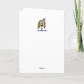 かわいいベルサイユ漫画誕生日カード カード (裏面)