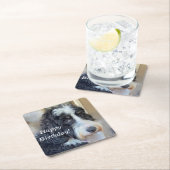 かわいいベルネドードル スクエアペーパーコースター (インサイチュ)