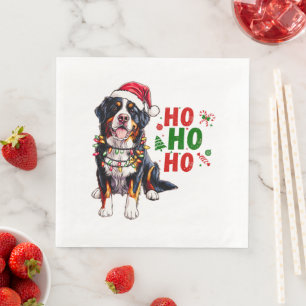 かわいいベルネーズマウンテンドッグクリスマスハットクリスマス