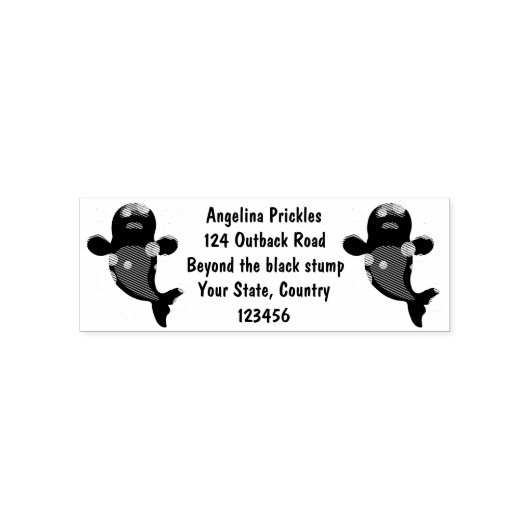 かわいいベルーガの泡の漫画イラストレーション セルフインキングスタンプ (デザイン)