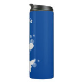 かわいいベルーガの泡の漫画イラストレーション タンブラー (回転右)