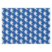 かわいいベルーガの泡の漫画イラストレーション テーブルクロス (正面(横))