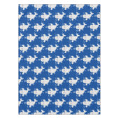 かわいいベルーガの泡の漫画イラストレーション テーブルクロス (正面)