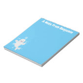 かわいいベルーガの泡の漫画イラストレーション ノートパッド (回転)