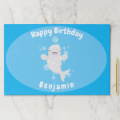 かわいいベルーガの泡の漫画イラストレーション ペーパーパッド (インサイチュ)