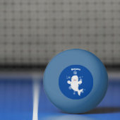 かわいいベルーガの泡の漫画イラストレーション 卓球ボール (ネット)