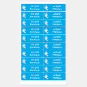 かわいいベルーガの泡の漫画パーソナライズされた ラベル (シート)