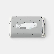 かわいいベルーガホエールボーイガールバースデーパーティーグレー