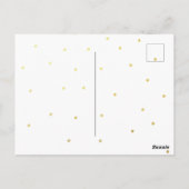 かわいいベルーガ生まれたばかりのクジラベビー誕生のお知らせ ポストカード (裏面)