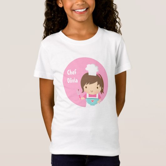 かわいいベーカリーの女の子 Tシャツ (正面)
