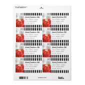 かわいいベーカリーカフェビジネス出荷アドレスラブル ラベル (フルシート)