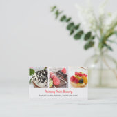かわいいベーカリー名刺4枚 名刺 (スタンド正面)